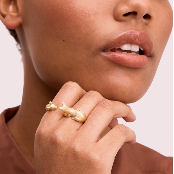 KATE SPADE • House Cat & Mouse Ring - Picture 2 of 5